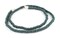 The Bead Chest Dark Green Glass Donut Beads - 24 Inch Strand of Indonesian Rondelle Java Glass Beads for Crafts & Jewelry Making